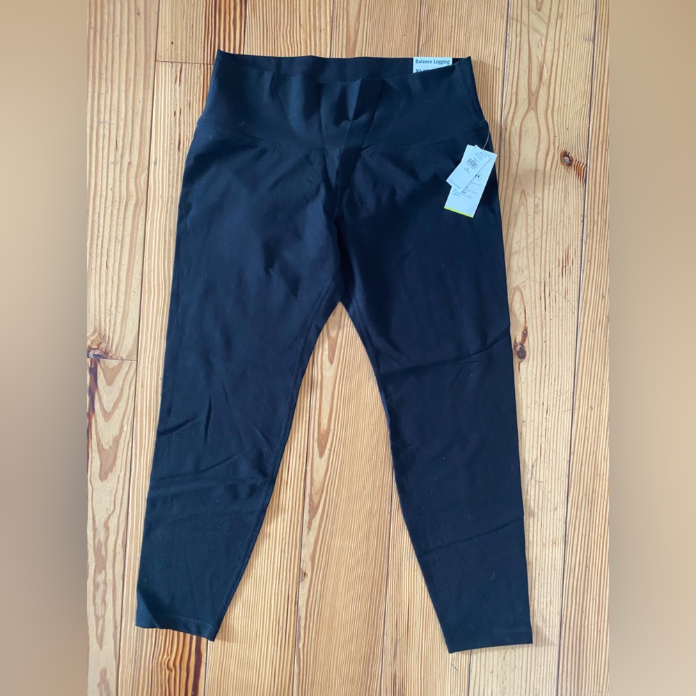 Old Navy black balance cotton leggings- size XL
